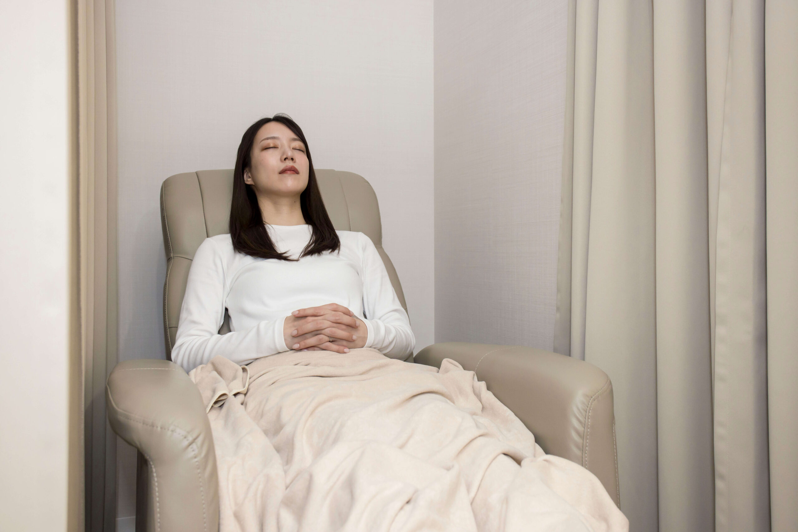 リカバリールーム完備で、検査後もゆっくり休める環境